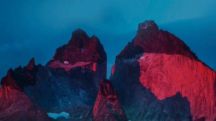 peak twin peaks mount scenery mountain nature cold night 2k 4k