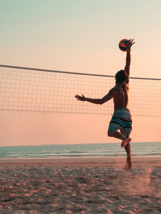 volleyball beach ball sport men shirtless 2k