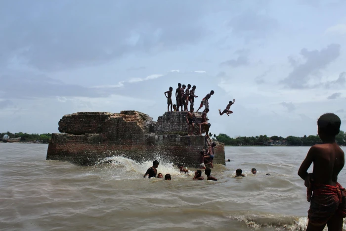 bangladesh canal fisherman flower nature paddy rice river 2k 4k
