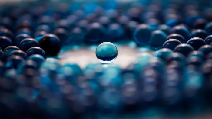 blue marble toy graphic design abstract selective focus 2k 4k