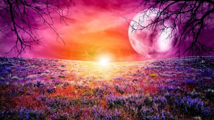 fantasy design art flower decoration floral plant pattern 2k