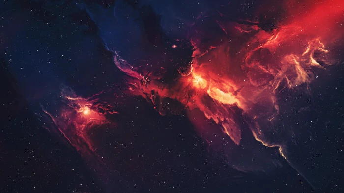 red galaxy untitled space stars universe spacescapes nebula 2k 4k