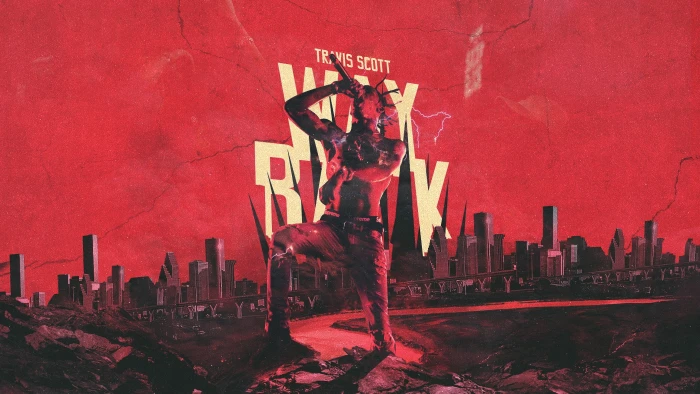 Way Back poster Travi Scott artwork musician Rap Monster 2k