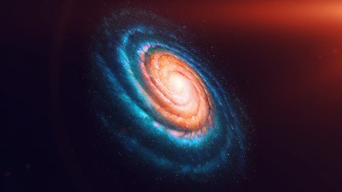 galaxy digital wallpaper space art astronomy 2k 4k