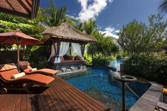 Incredible Pool and Cabana island swimming tropical resort 2k