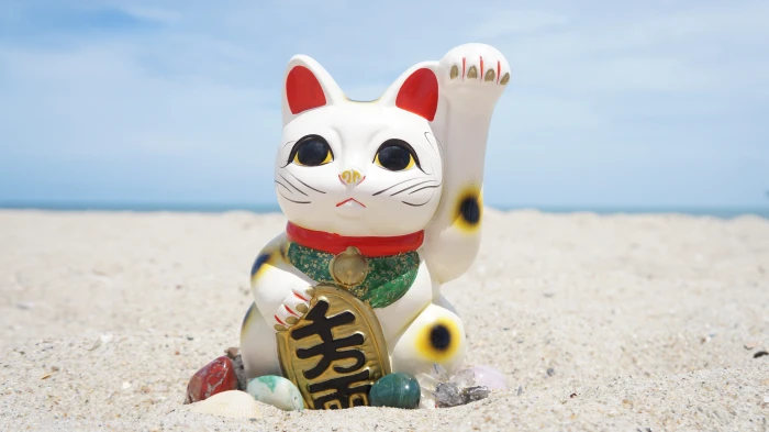 maneki neko feng shui cat symbol lucky japanese icon 2k 4k 5k