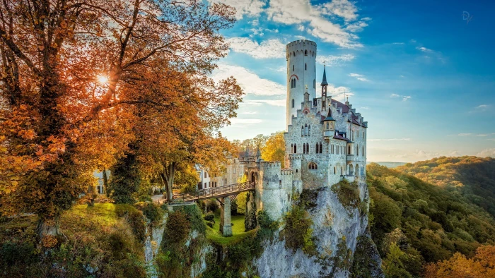 white concrete building rock castle photography landscape 2k