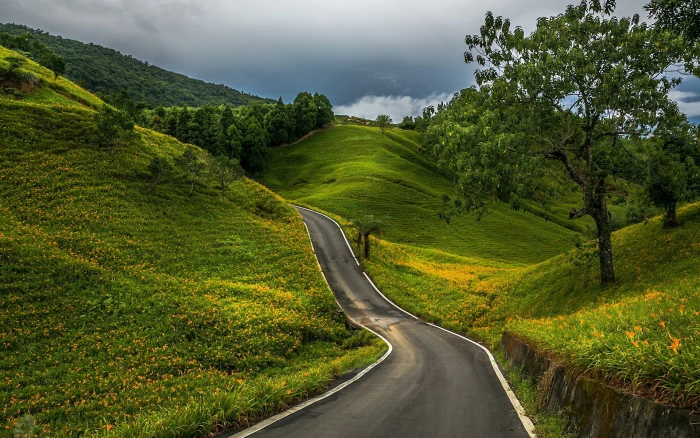 computer desktop background hd nature images road 2k