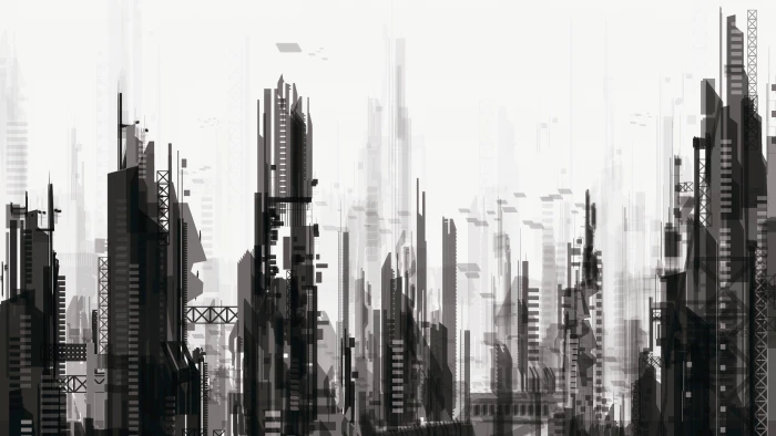 high rise building wallpaper science fiction futuristic artwork 2k 4k 5k