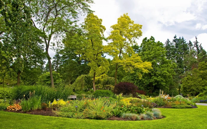 Nature Grass Park Green Garden Trees Flowers HD p landscapes 2k