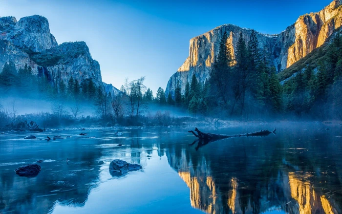 Apple Inc california landscape mist nature OS reflection 2k