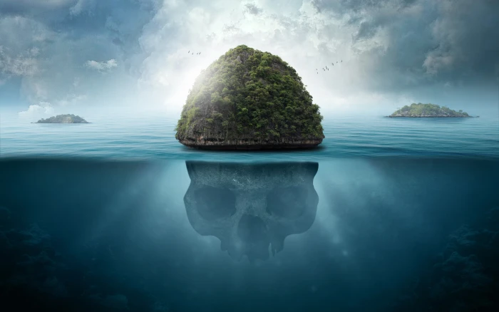 Island Skull HD 2k 4k