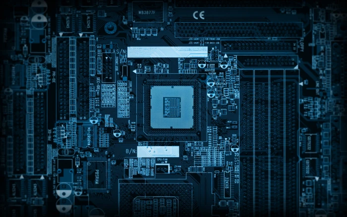 black computer motherboard technology circuit Board Chip 2k
