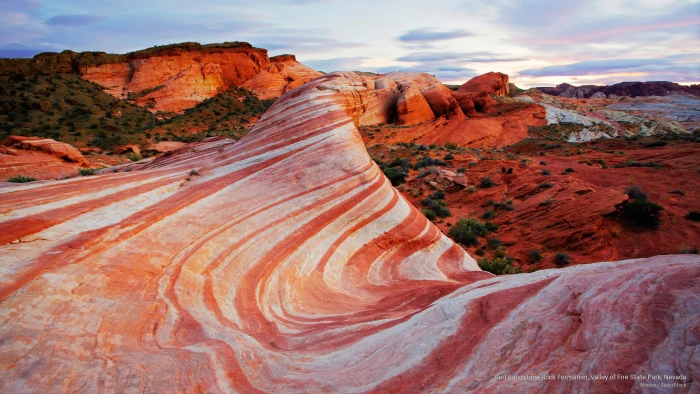 Red Sandstone Rock Formation Valley of Fire State Park Nevada 2k