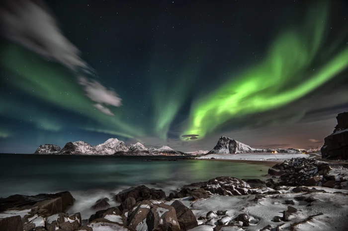 Aurora Borealis Photo arctic aurora polaris background color 2k 4k 5k