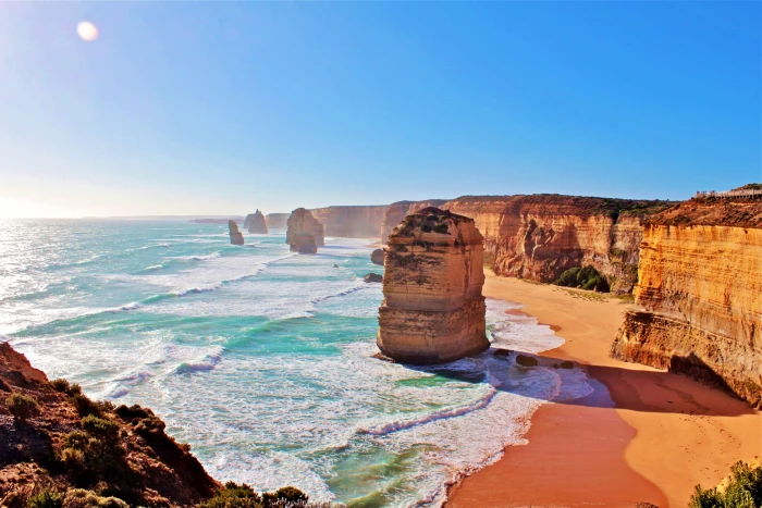 australia great ocean road beach coast landscape water 2k 4k