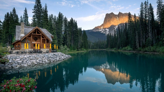 emerald lake nature canada yoho national park british columbia 2k 4k