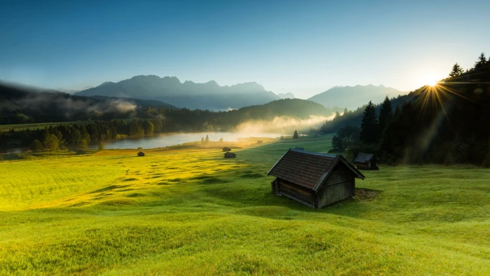 hill mountain village lake gerold geroldsee 2k 4k