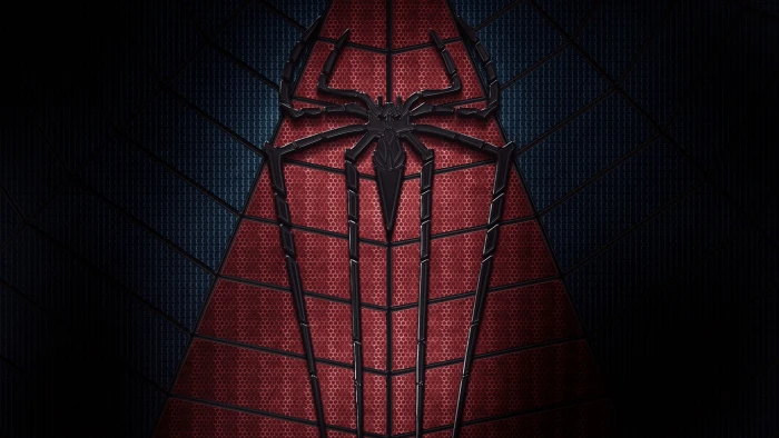 Spider Man wallpaper Marvel Comics superhero logo dark red 12 2k 4k