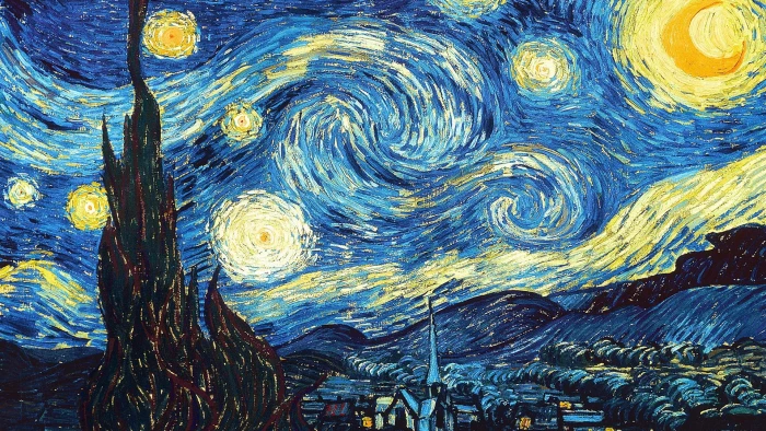 Starry Night painting artwork Vincent van Gogh The 2k