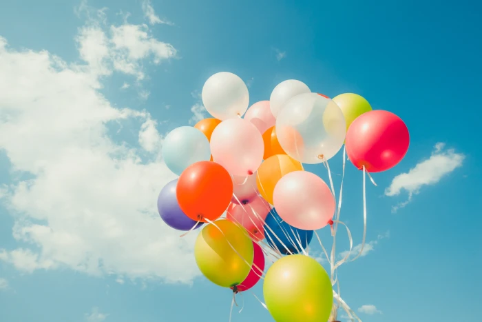 summer the sky sun happiness balloons stay colorful 2k 4k 5k