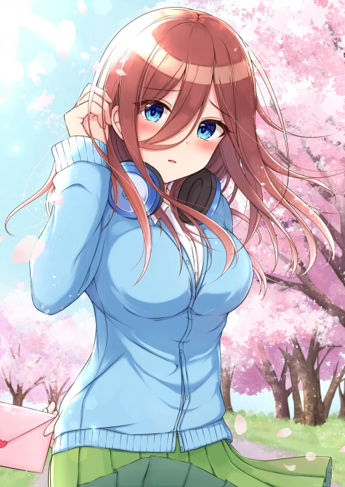anime girls 5 toubun no Hanayome Nakano Miku 2k