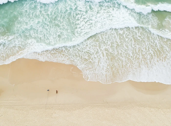 Apple Ios Wallpaper beach beautiful coast drone view foam 2k 4k