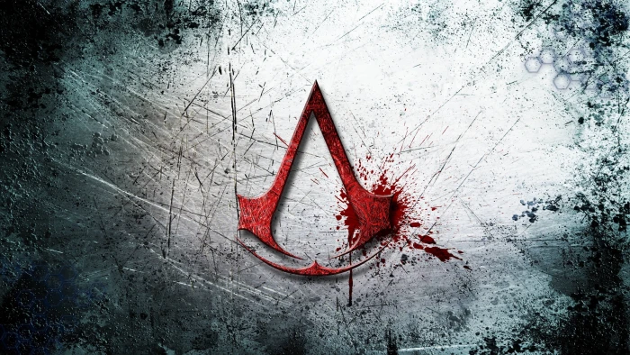 Assassin Creed logo assassins creed art red backgrounds symbol 2k