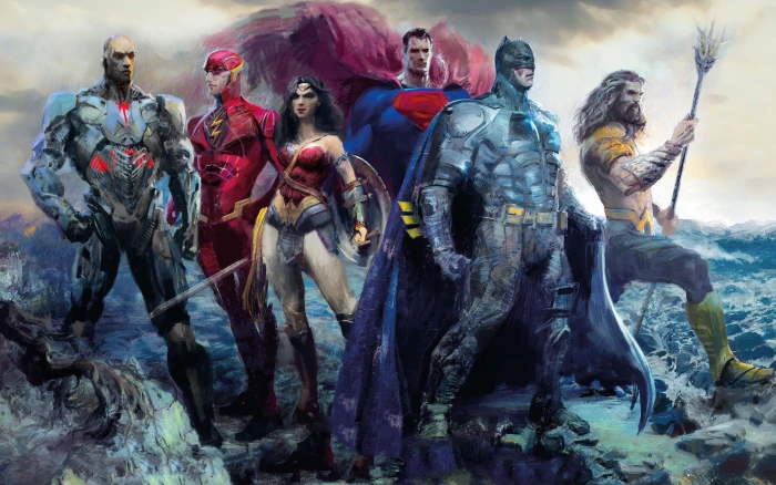 DC Superheroes Justice League digital wallpaper fiction figure 2k 4k