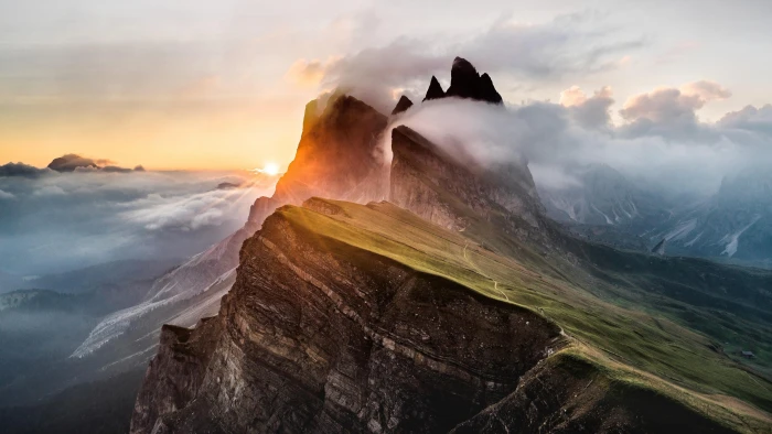 dolomites europe mountain range dolomite mountains peak 2k 4k