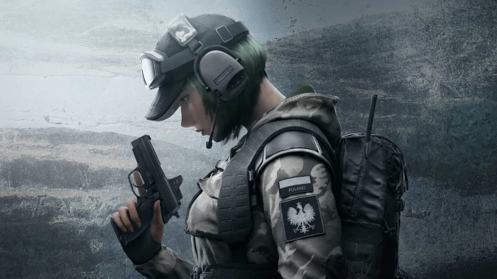green hair girl anime character Rainbow Six Siege Ela Bosak 2k 4k 5k