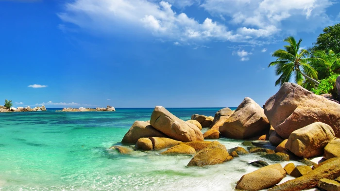 Hawaii Islands Tropical Paradise Relaxation Nature Sandy Beach Rocks Ocean Waves Hd Wallpaper High Definition 2k 4k