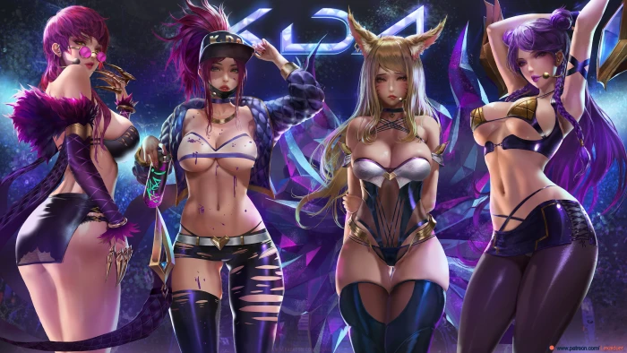 League of Legends kda anime 2k 4k