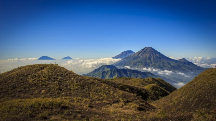 mount prau indonesia mountain nature landscape sindoro 2k 4k 5k