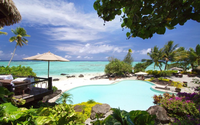 Pacific Resort Aitutaki Cook Islands South Ocean Wallpaper Hd 2k 4k