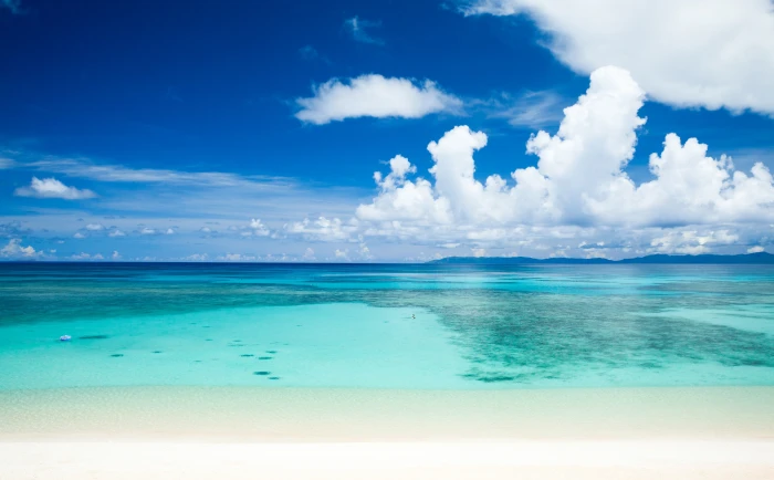 Tropical Beach teal sea water Travel Islands Earth Ocean 2k 4k 5k