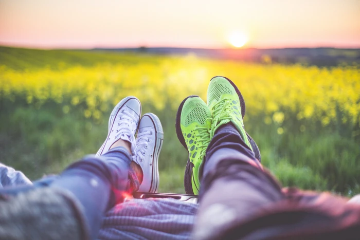 Young Couple Relaxing amp; Enjoying The Sunset from Car 2k 4k