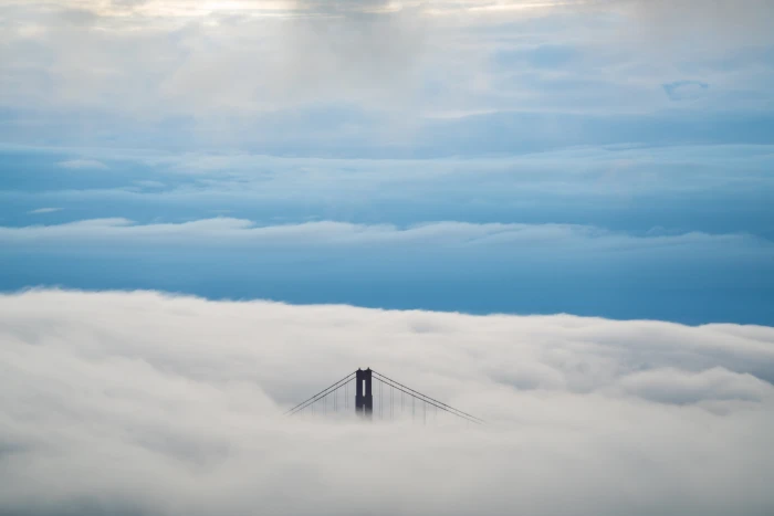 aerial bridge clouds hd 2k 4k 5k 8k