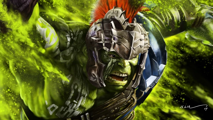 artwork thor hulk Ragnarok 2k 4k