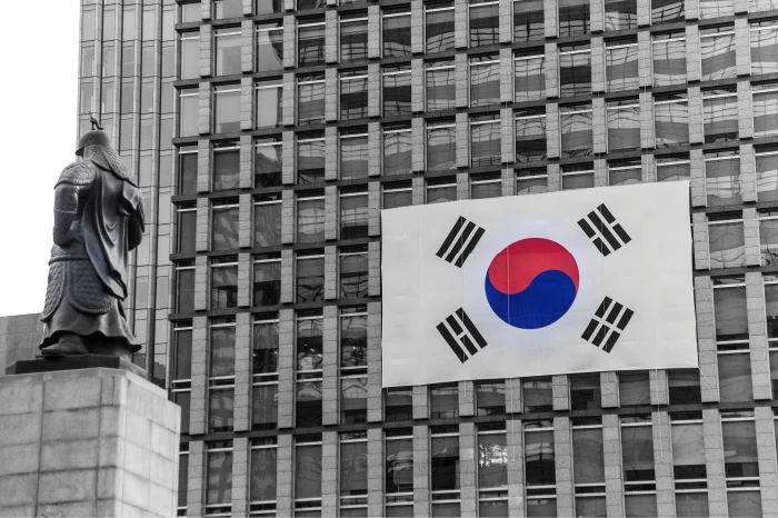 asian south korea flag korean taegeukgi building exterior 2k