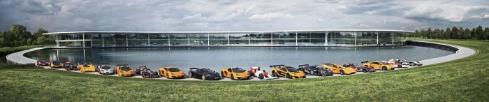 assorted sports car lot McLaren Technology Centre 2k 4k 5k