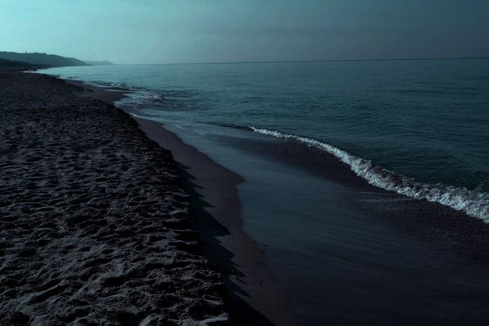 black beach Iceland overcast sea waves island water beauty in nature 2k 4k 5k
