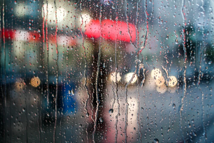 glass water droplets bokeh photography Heavy shower rain drop 2k 4k 5k