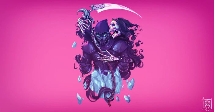 Grim Reaper illustration artwork Video Game Art video games 2k 4k 5k