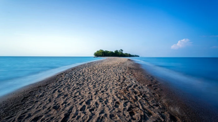 pebble beach isle blue sky point pelee essex canada ontario 2k 4k
