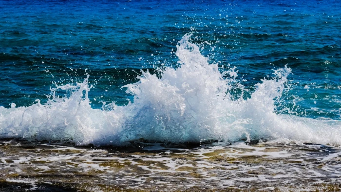 sea wave water wind body of ocean shore drops 2k 4k