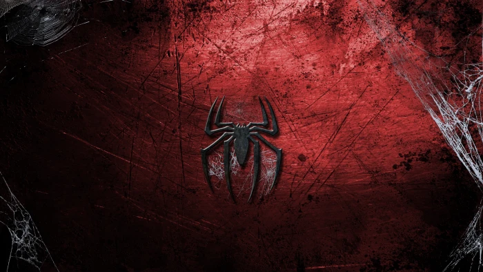 Spider man logo backgrounds insect arachnid spooky abstract 2k 4k