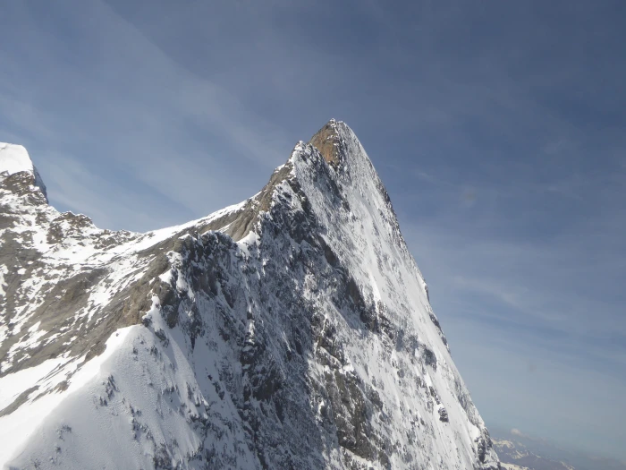 The north face of the Eiger scenery white and brown mountain 2k 4k 5k