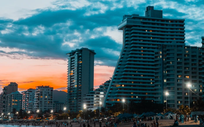 acapulco sunset mexico sea sky paradise sunny beach 2k 4k 5k