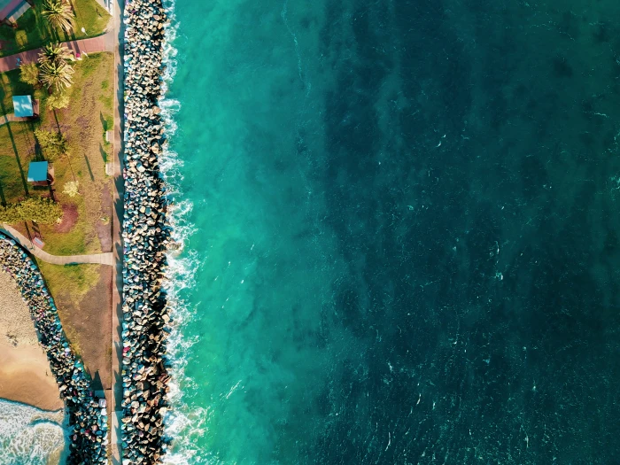 Aerial View of Beach aerial photography shot bird s eye view 2k 4k